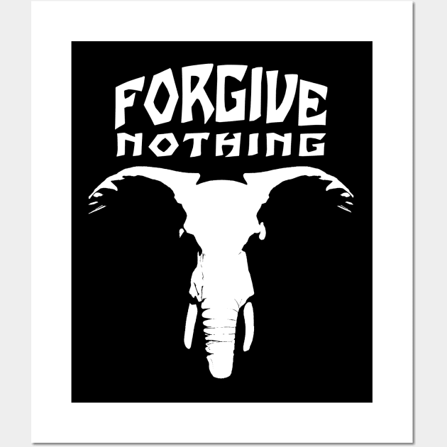 Elephant Face | Forgive Nothing Wall Art by TMBTM